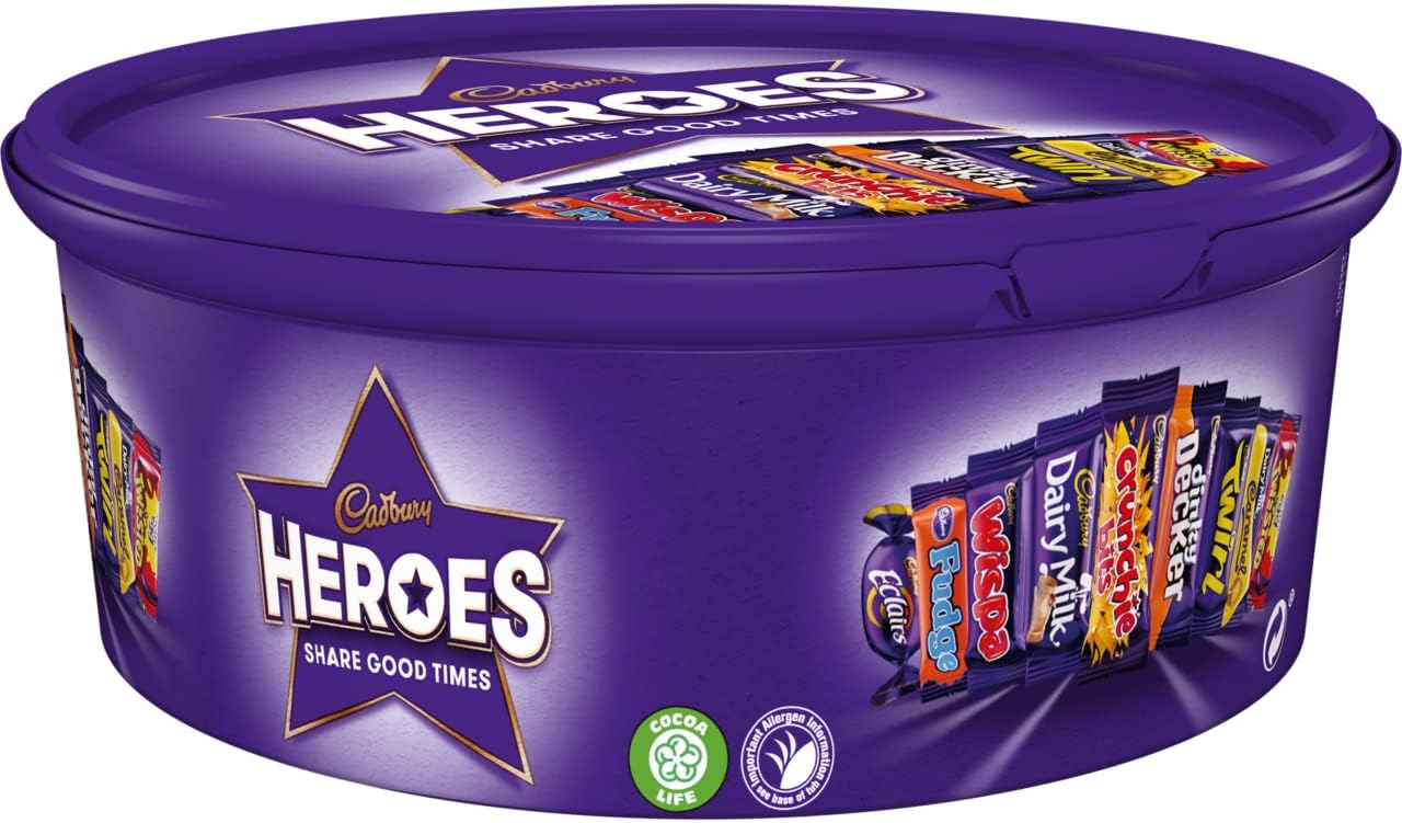 Cadbury Heroes Chocolate Tub 600G Perfect For Any Occasion…